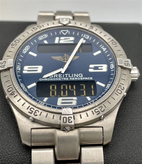 breitling aerospace titanium calibre 75 superquartz 2003|breitling e75362.